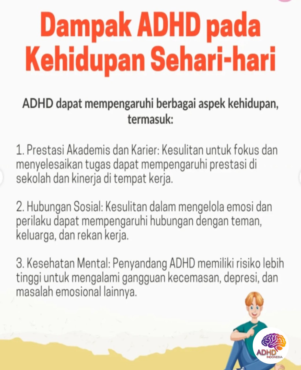 ADHD dan Hubungan Sosial Anak di Lingkungan Sekolah di Kota Kediri