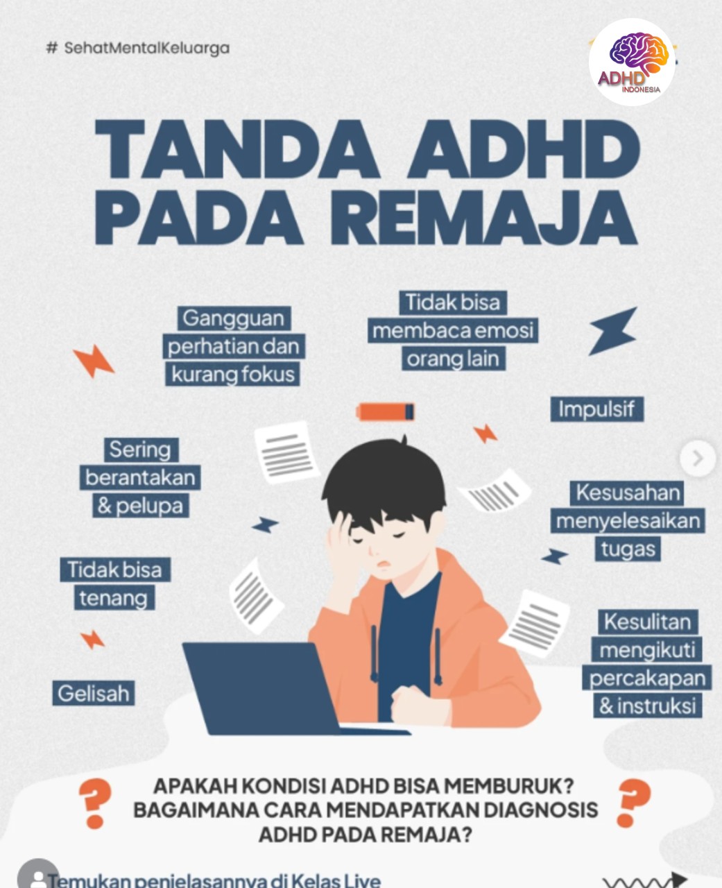 Screening ADHD Non-Diagnostik: Edukasi Awal bagi Orang Tua di Kota Kediri